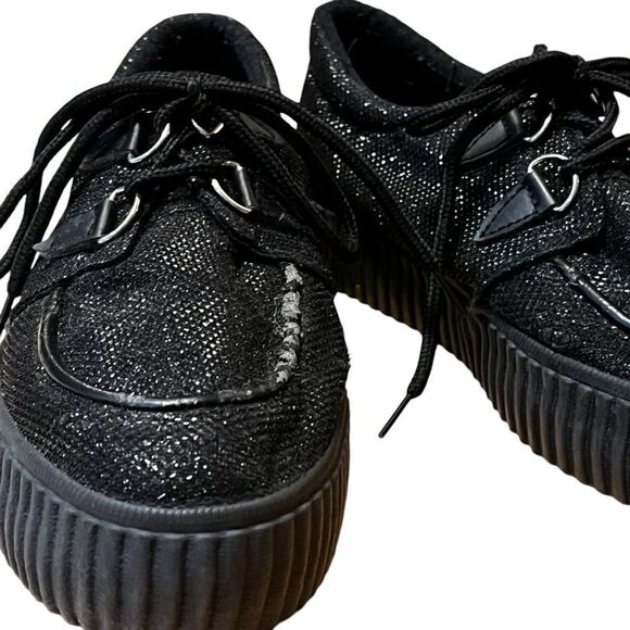 Staka black platform ladies sneaker size 40 lace up zoom in for signs of wear - Picture 9 of 12